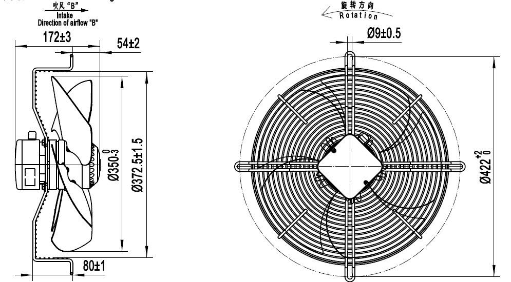 YWF.A4T-350B-5DIA00 380V 50 60HZ чертёж.jpg YWF.A4T-350B-5DIA00 380V 50 60HZ чертёж.jpg