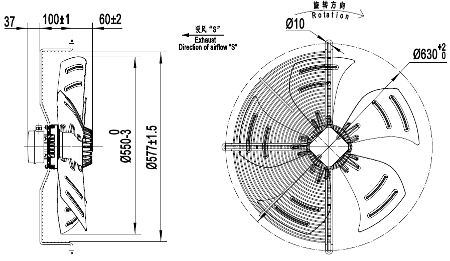 YWF.A4T-550S-5DIA00 380V 50HZ чертёж.jpg YWF.A4T-550S-5DIA00 380V 50HZ чертёж.jpg