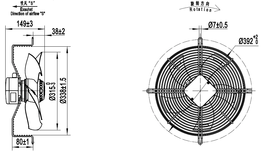 YWF.A4S-315S-5DIA00 220V 5060HZ чертёж.jpg YWF.A4S-315S-5DIA00 220V 5060HZ чертёж.jpg